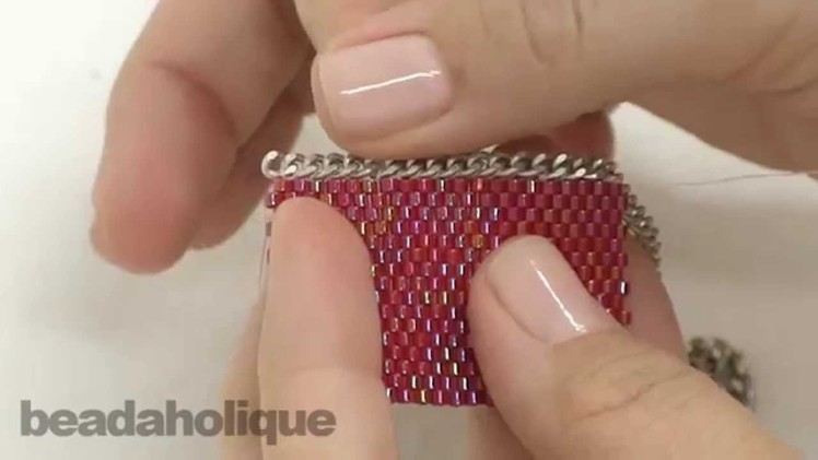 How to Add Chain to Peyote Bead Weaving