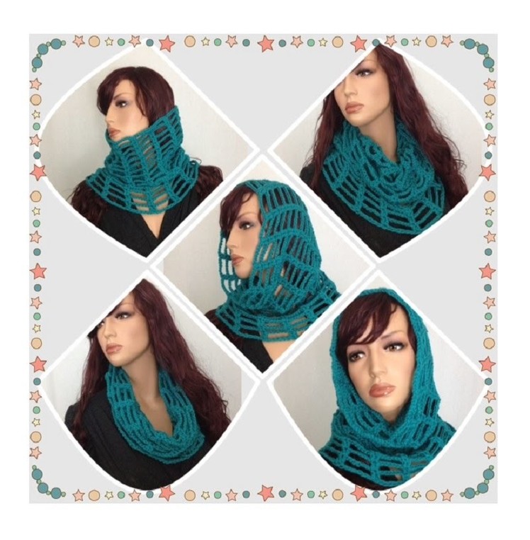 How to Crochet a Cowl - Neck Warmer Pattern #13 by ThePatterfamily