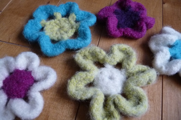 How to Crochet Whimsical Felted Flower