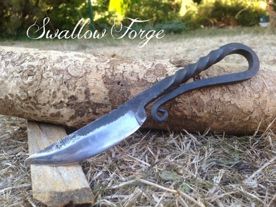 How to Forge a Medieval style bushcraft knife. Blacksmith at Swallow Forge.