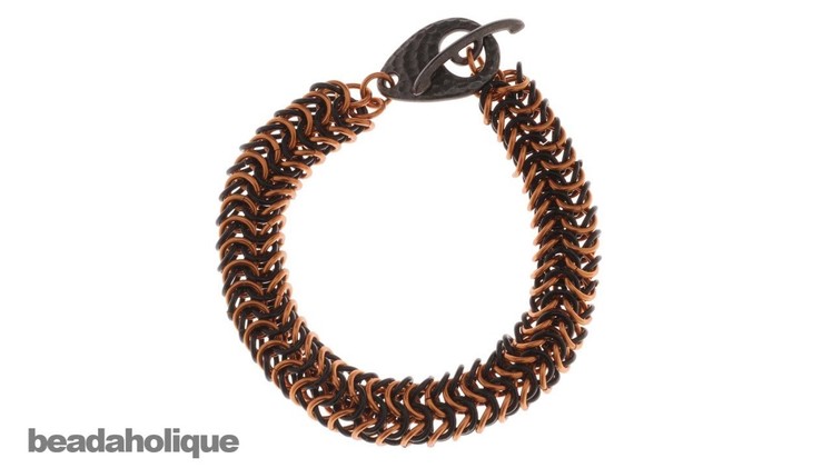 How to Make a Chain Maille Bracelet Using the Round Maille Weave