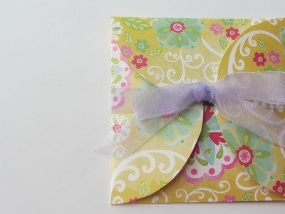 How to Make a Fun CD DVD Envelope With Scrapbook Paper and a CD as Pattern