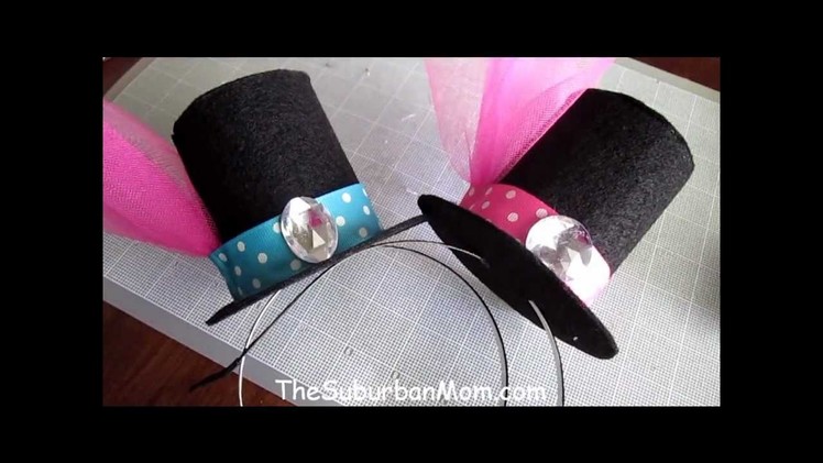 How To Make A Mini Top Hat Tutorial - DIY Alice in Wonderland Mad Hatter