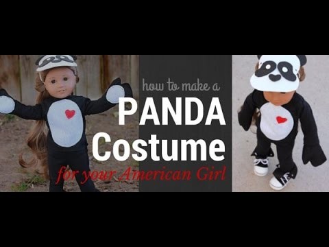 How to Make a Panda Costume for your American Girl - 18 Inch Doll Video Craft
