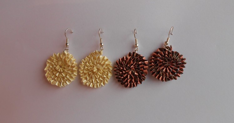 How to make Paper Quilling Free Form Earrings