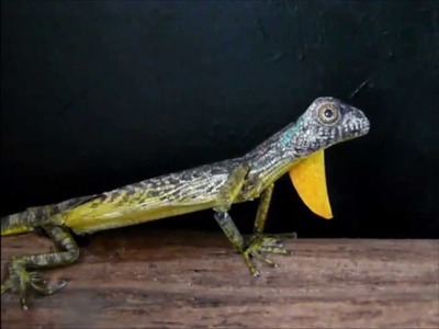 Little lizard, a moving papercraft
