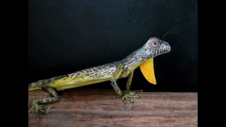 Little lizard, a moving papercraft