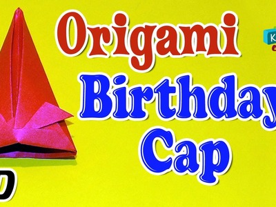 Origami - How To Make BIRTHDAY CAP - Simple Tutorials In English