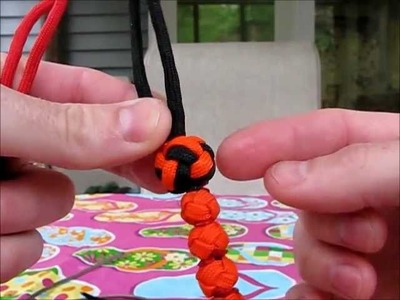 Paracordist How To tie a lanyard knot, doubled with 4 strands out as seen on my ranger beads
