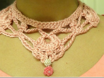 Part 2: How to crochet necklace and earring