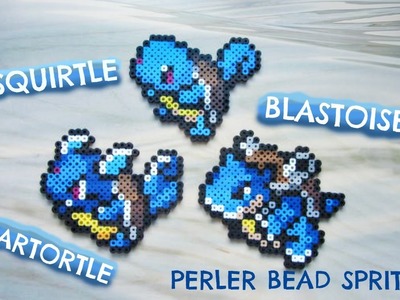 Perler Bead Pokémon: Squirtle, Wartortle & Blastoise Evolution (#7-9)