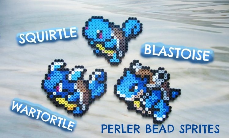 Perler Bead Pokémon: Squirtle, Wartortle & Blastoise Evolution (#7-9)