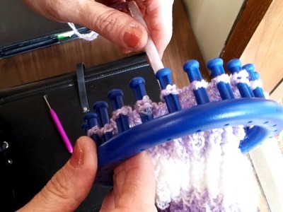 Quick loading method for a Knifty Knitter or other handheld loom by Lee Ann H March 25, 2015