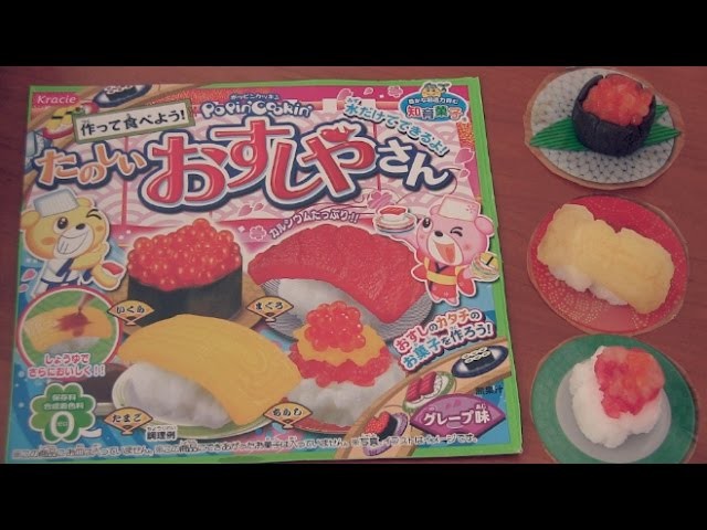 Sushi Candy Kit - How To + Taste Test - Kracie Popin' Cookin'