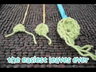 The EASIEST Crochet Leaf EVER