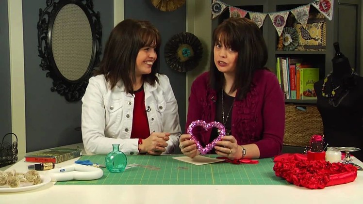 Valentine Crafts - How to Make Paper Roses, Satin Flowers