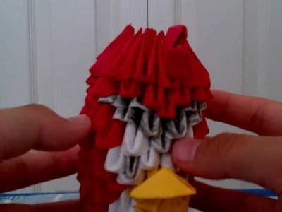 3D Origami Angry bird and origami bow and arrow
