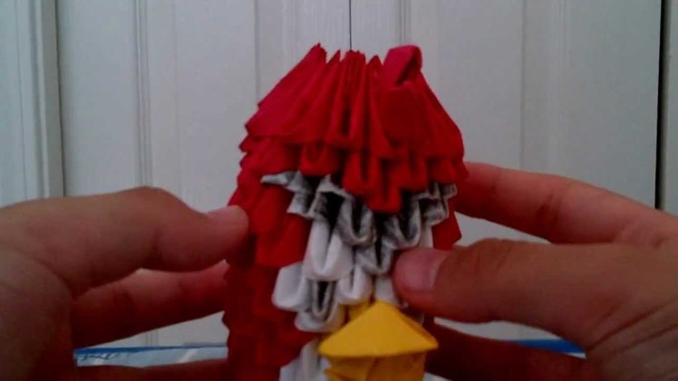 3D Origami Angry bird and origami bow and arrow