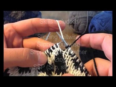 A Sockmatician Tutorial - Right-Leaning Decrease in Double Knitting