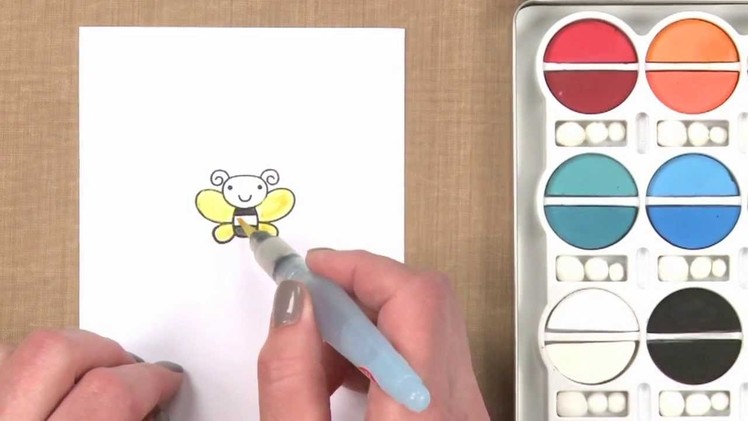 All About Stamping - Using Chalk with Stamps: Color in Stamped Images with Chalk
