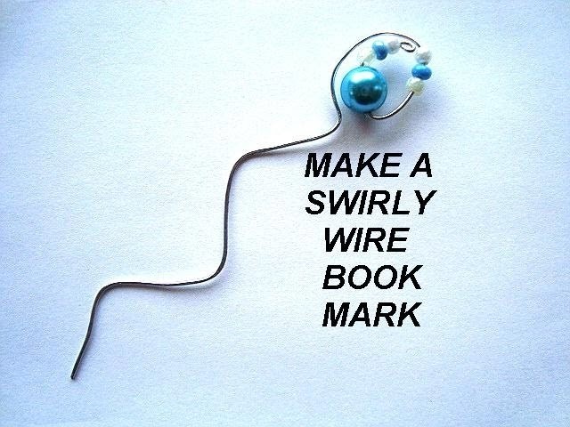 BEADED WIRE BOOKMARK. How to diy, teacher gifts, book marker, Christmas gift