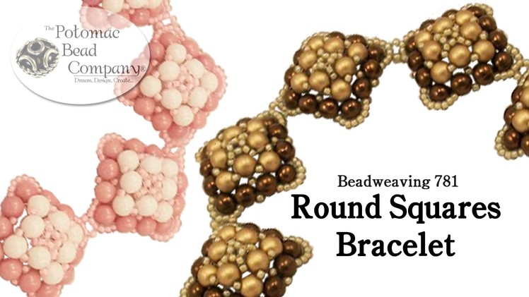 Beadweaving 781 - Round Squares Bracelet