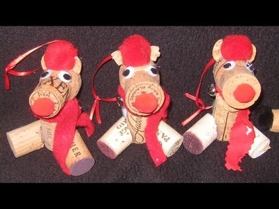 Christmas Craft: How to make Cork Bear Ornaments