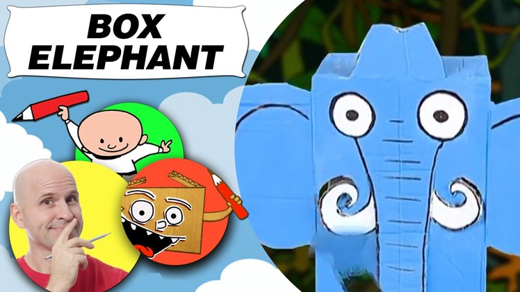 Crafts Ideas for Kids - Box Elephant | DIY on BoxYourSelf