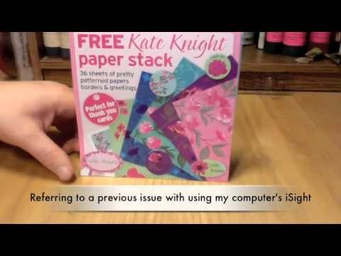 Creating a Handmade Card with a Freebie Paper Pad from a Craft Magazine