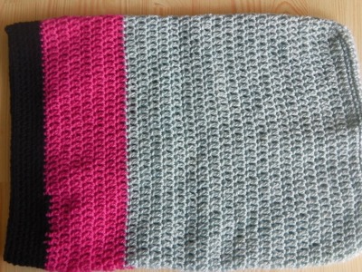 Crochet laptop sleeve. notebook bag - tutorial