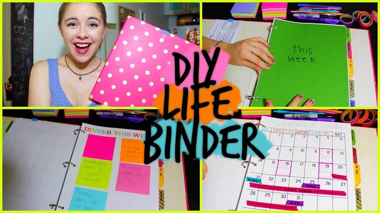 DIY: Life Binder! Organize your Calendar, Work, School +MORE!