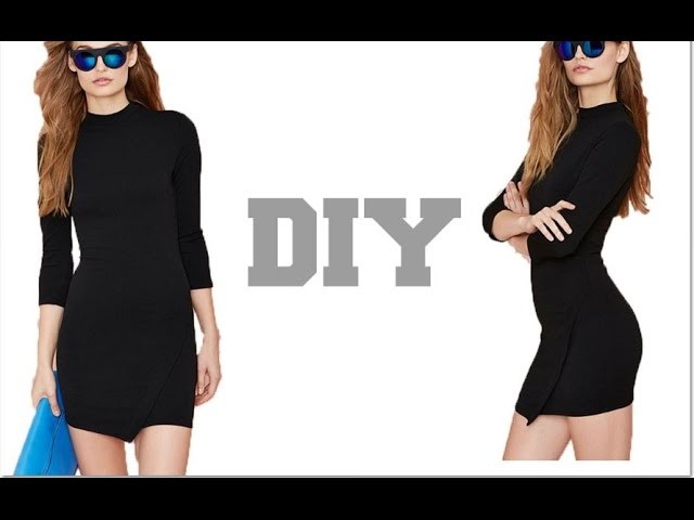 DIY. NastyGal Asymmetrical Dress (Easy Sewing)