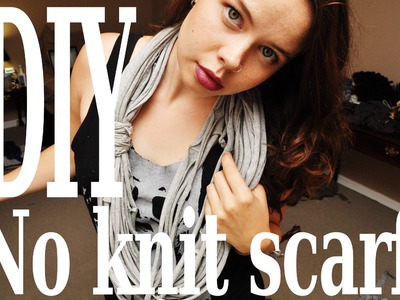 DIY No Knit Scarf - The T shirt Scarf