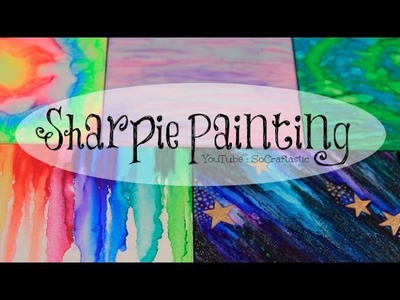 DIY Sharpie Watercolor Painting ((with alcohol)) - Galaxy, Tie Dye, & More.