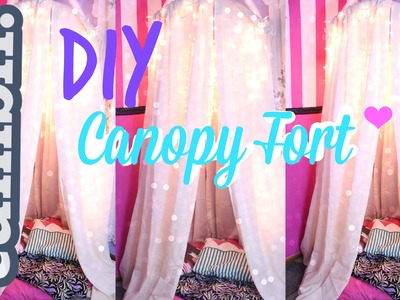 DIY Tumblr Inspired Canopy.Fort