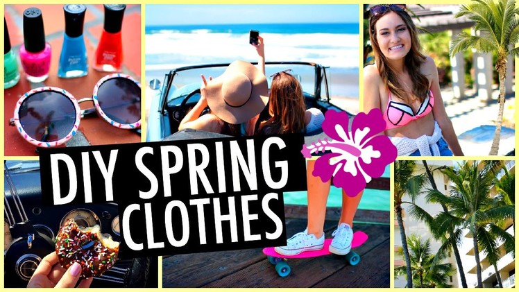 DIY Tumblr Spring Clothes! Easy Swimsuits, T Shirts & Sunglasses