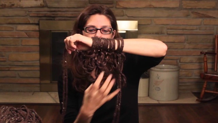 Easy Arm Knitted Infinity Scarf