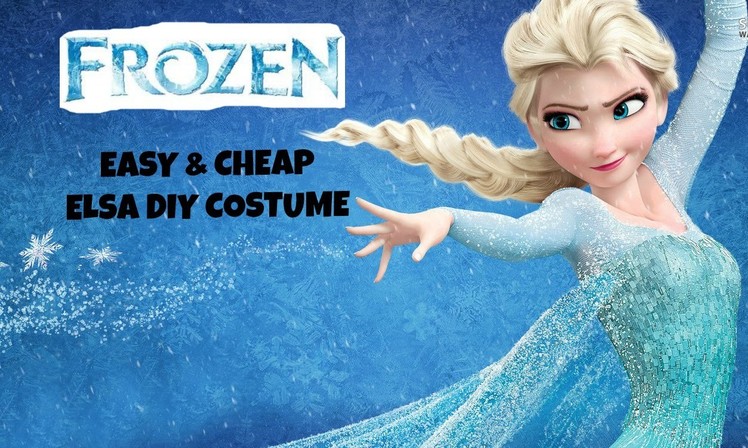 Easy Halloween DIY Elsa Frozen Costume