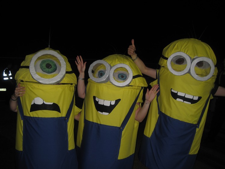 (FAST video): DIY - How to make a Minion costume (Halloween fancy dress costume from Despicable Me)