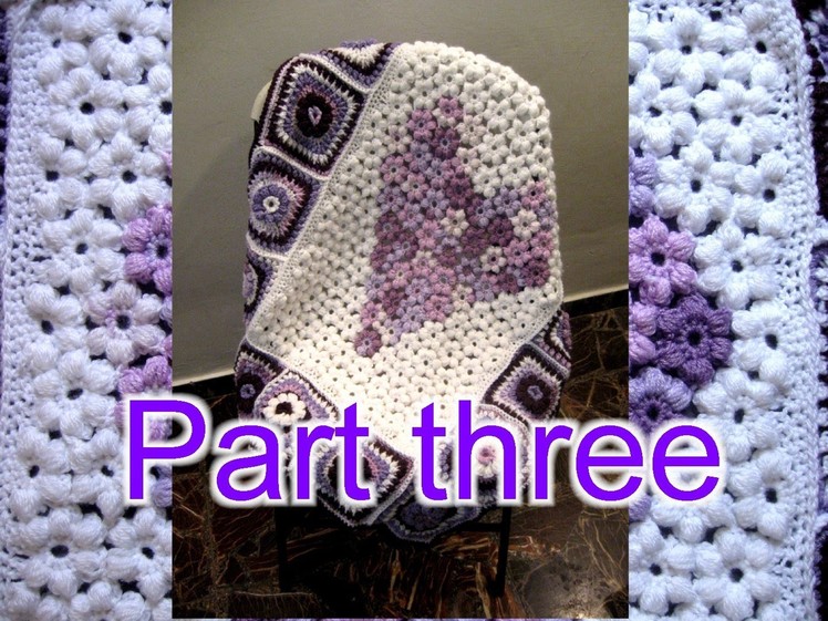 Flower & Granny Baby Blanket Part 3 - Crochet Tutorial