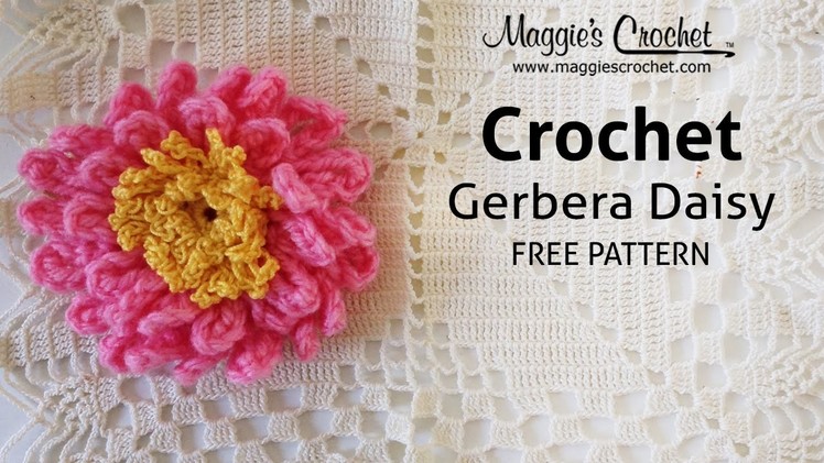 Gerbera Daisy Free Crochet Pattern - Right Handed