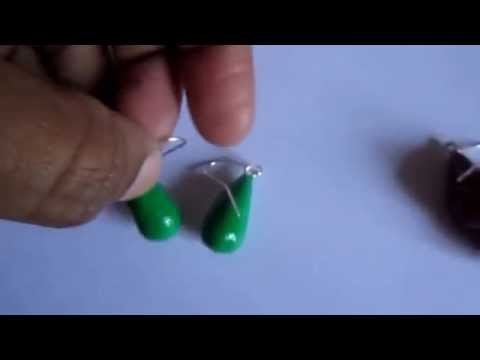 Handmade Jewelry - Modeling Clay Beads Earrings (Not Tutorial)