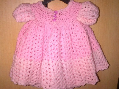 How to crochet baby dress video 5