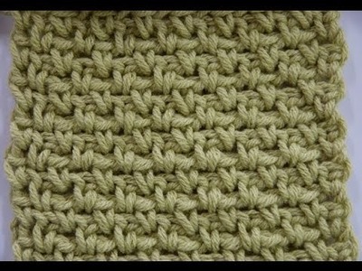 How to Crochet: Granite Stitch or Moss Stitch