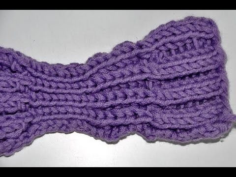 How to Knit * Brioche Rib Stitch * 2 by 2 brioche rib