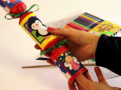 How to make a colour-in Christmas cracker - Craft project