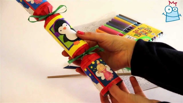 How to make a colour-in Christmas cracker - Craft project
