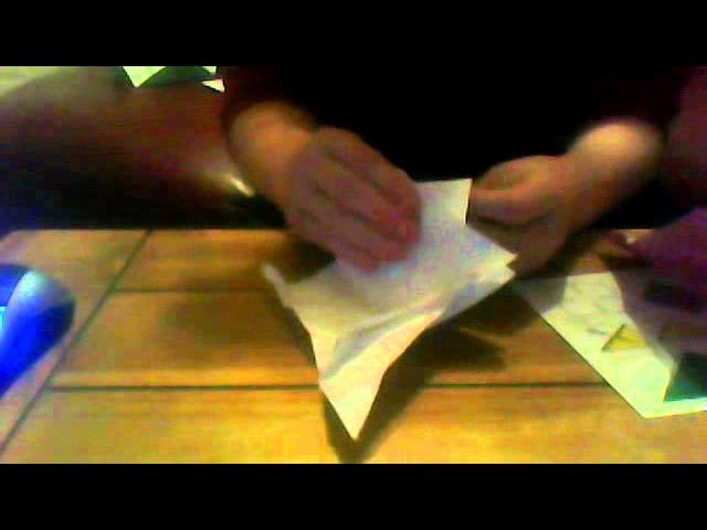 How to make a origami bird finger puppet
