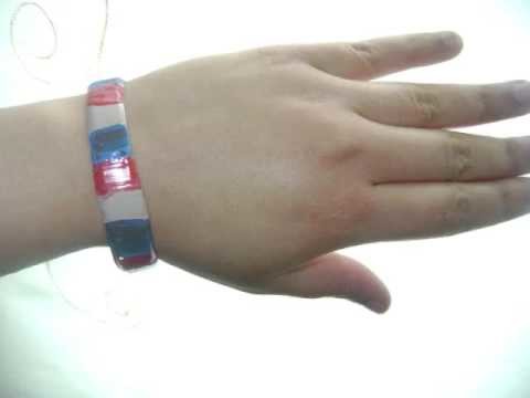How to Make Patriotic Recycled Water Bottle Bracelets - EP