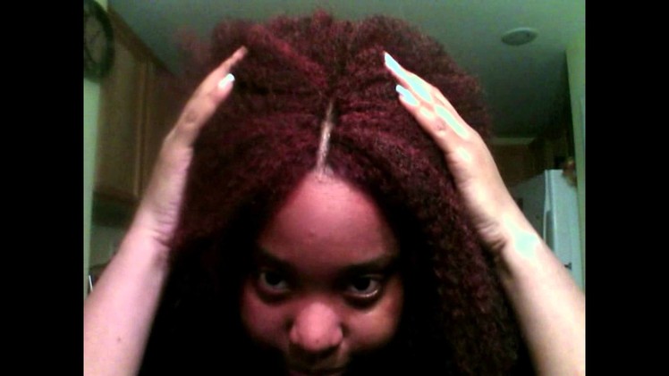 Knotless.invisible part crochet using equal cuban twist